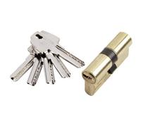 Cylindre double débrayable - profil européen varié 30x40 - laiton poli - T60 TESA Sécurité