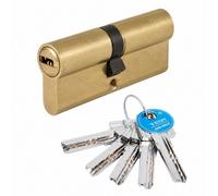 Cylindre double débrayable - profil européen varié 30x40 - laiton poli - T60 TE
