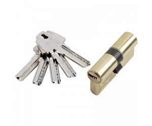 Cylindre double débrayable - profil européen varié 30x40 - laiton poli - T60 TESA Sécurité