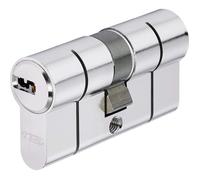 Cylindre Double Entrée - Abus - D6PSN - 40 mm - Nickelé - 5 Clés Réversibles