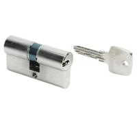 Cylindre double entrée SERIAL nickelé A2P* longueur 60=30+30mm série 8161 - BRICARD - 4315070