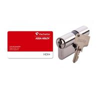 Cylindre double HDI+ A2P* - 30 x 30 mm - laiton nickelé - 4 clés VACHETTE