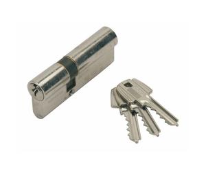 Cylindre double TE-5 varié - laiton nickelé - 30 x 90 mm TESA Sécurité