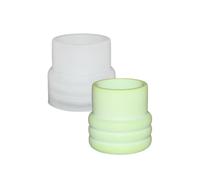 Cylindre élégant en silicone robuste portable pour résine et argile, pots de fleurs créatifs, porte-stylos, fournitures artisanales, moule en silicone