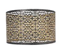 Cylindre en Fer à Lampadaire Hollow Out Modern Decorative Lampe Décorative en Noir et or fabriqué à Partir de Fer Premium Fits E27 ou E14 for Table Floor Plafond Pendant des