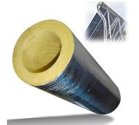 Cylindre En Laine De Roche Avec Aluminium, Isolant En Laine De Verre,Isolant Thermique, Auto-adhésif, Épaisseur 30/50 Mm(ID133.0mmxT50.0mmxL1.0m)