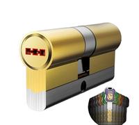 Cylindre en Laiton Cylindre de verrouillage en laiton C-Classe 54 Touches 12 pcs Double Milling 32 piste 8 Slot Slot Anti et Technique Déverrouillage Cylindre de Serrure Débrayable(75mm 32.5mm 42.5mm)