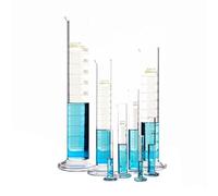 Cylindre en verre borosilicaté, équipement de chimie, base hexagonale(10ml)