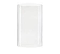 Cylindre en verre borosilicate transparent soufflé à la bouche - Ouverture extérieure en bas et en haut - Extérieur : 10,5 cm - Hauteur : 50 cm - Sans fond - Nous fabriquons les cylindres dans tous