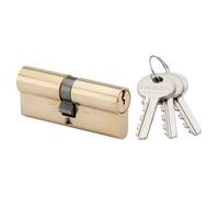 Cylindre européen double entrée 35x55mm laiton sur PTT et EDF - RONIS - 071011PD Noir G