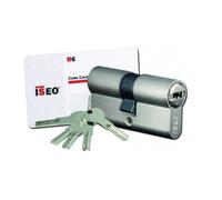 Cylindre européen - ISEO - ISR6 30x30 s'entrouvrant - 6 goupilles inox - Résistant crochetage & perçage - Nickelé mat