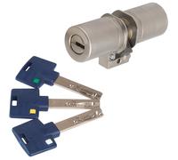 Cylindre européen Mul-T-Lock 262S+ - 31 x 50 - 3 clés - Barre de renfort - 3150262CBR