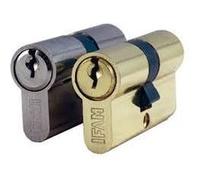 Cylindre européen nickelé entrouvrant Série C IFAM - 30/30 - 3 clefs - 14402