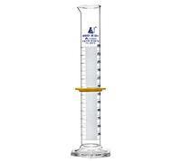 Cylindre gradué de 250 ml - Norme ASTM E1272 - Classe A - Verre borosilicate - Eisco Labs - Graduations bleues de 2 ml.