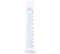 Cylindre gradué en plastique, tube à essai hydrométrique de 250 ml avec graduation transparente, éprouvette graduée portable pour la maison et l'école, fournitures de laboratoire. Cylindre gradué