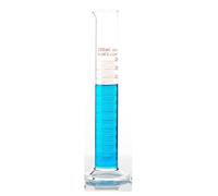 Cylindre gradué en verre de 250 ml avec graduation en verre