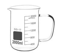 Cylindre gradué, verre borosilicate à haute teneur en verre avec poignée, capacité de 50 à 2000 ml