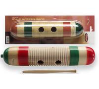 Cylindre Guiro, Style Mexicain, Bois, Avec Grattoir