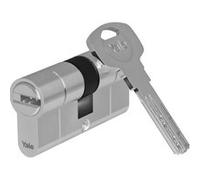 Yale - Cylindre de serrure débrayable YC2100-5 40x50 mm, 10 goupilles, clés réversibles, nickelé