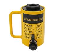 Cylindre hydraulique 20T - Cylindre à piston creux - Course de 60 mm - Cric hydraulique - Cric hydraulique - Vérin industriel portable - Pression de travail 70 MPa - Pour bâtiments et ponts