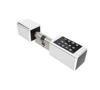 Cylindre intelligent Rechargeable avec mot de passe, carte RFID, clé numérique électrique, application Ttlock, serrure de porte intelligente(Silvery,30 and 30 to 60mm)