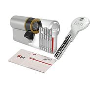 Cylindre Iseo R6 plus mm.110 (40/70) à double profil en laiton nickelé mat, à 6 fiches