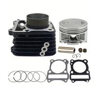 Cylindre Kit De Reconstruction De Joint Piston Cylindre EGR Grand Alésage 62mm Moto Pour KEEWAY RKV125 RKS125 Pour RKV Pour RKS 125 Piston Tronçonneuse(Le noir)