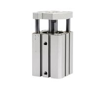 Cylindre mince de type série CQMB, avec aimant, tige de guidage à double effet, cylindre compact CQMB20mm, CQMB25mm(Stroke 100mm,CQMB20mm)