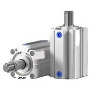 Cylindre mince filetage extérieur dents extérieures 16/20/25/32/40/50/63/80/100 * 5X10/20/30B(SDA40X40B)