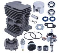 Cylindre MS170 pour carter moteur Stihl MS170 MS180 017018 Piston vilebrequin Roulements de joint Kit 38mm