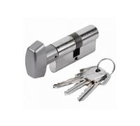 Cylindre nickelé T5C à bouton 60mm (30+30) - MV3 variure 78565B - T5CB3030N