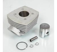 Cylindre piston mono segment Teknix compatible avec mobylette Peugeot 103 FOX alu 6 transfert