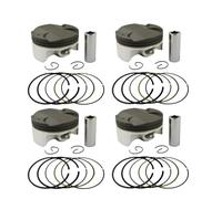 Cylindre Piston Roulements Pour CBR1000RR Pour Fireblade 2004-2007 13103-MEL-010 13031-MEL-010 1/4 Ensemble Moto 75mm Kit Broches Segments Piston(4 Sets 75mm)