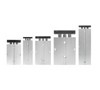 Cylindre pneumatique à Double tige de Type TN, alésage 10/16/20/25/32mm, course en alliage d'aluminium 30 35 40 45 50 60 70 75mm(Stroke 40mm,Bore 10)