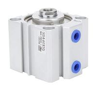 Cylindre Pneumatique Aluminium Double Action 10/15 / 20mm, Corps Fin SDA40 - Haute Durabilité, Scellement Efficace, Applications Industrielles (SDA40X10)
