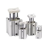 Cylindre pneumatique compact à double effet avec tige de guidage et aimant fin CDQMB16, 1 pièce(Stroke 20mm)
