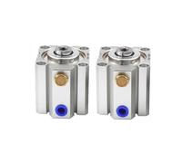 Cylindre pneumatique Compact à simple effet, 1 pièce, SSA20 25 32 40 50 63, course 5/10/20/30/40/50/60/70/80/90/100mm(SSA25 (Bore 25mm))