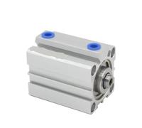 Cylindre Pneumatique Cylindre d'air compact pneumatique de 25 mm alésage à 5 10 15 20 30 35 double action haute qualité(SDA25X10,-SB)