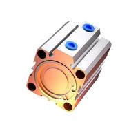 Cylindre pneumatique fin à Double effet, alésage 20/25/32mm, course 5-100mm en option avec pare-chocs for l'automatisation(Stroke-25MM,Bore-20MM)