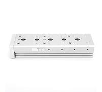 Cylindre Pneumatique Guide Rail MXS16 16×2mm Double Effet - Haute Précision, Compact et Puissant pour Assemblage Industriel et Automatisation (MXS16-75)