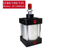 Cylindre pneumatique SC80/100/125, Double effet, course de 25 à 1000mm YIJIAN(Stroke 800mm,SC125 (Bore 125mm))