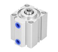 Cylindre Pneumatique SDA50X40, Double Action Aluminium 50mm x 40mm - Compact et Léger, Grande Force de Sortie, Adapté aux Espaces Réduits et Utilisation Industrielle