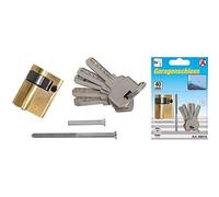 Cylindre pour porte de garage - KRAFTMANN - FORCE HOMME 85818 - 40 mm - Durable et Résistant