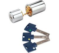 Cylindre rond chromé - 29 x 48 mm - Interactive + - Mul-T-lock