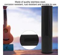 Cylindre Sable Shaker Instruments à Percussion Outil de Rythme Musical Portable en Acier Inoxydable de Qualité Supérieure pour Artistes Amateurs Professionnels Couleur Noir Argent (Noire)