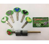 CYLINDRE SECUREMME DE HAUTE SÉCURITÉ EVOK22 QCS mm. 30-30 PRÉDISPOSITIF POUR LE POMOLO RÉSISTANT AU BUMPING européen 1 e chantier 5 clés à double protection scellées