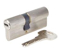 Cylindre - Série 1000+ - débrayable - 30x40 mm nickelé - 6 goupilles - anti