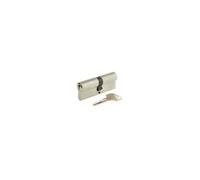 Yale YC500+ Cylindre de Serrure 40x40 mm pour Porte Extérieure/Entrée, 5 Goupilles, 3 Clés, Nickelé
