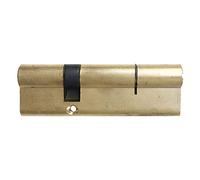 Cylindre Serrure, Barillet Porte D'entrée Noyau de verrouillage en cuivre de porte anti-vol 95/100, adaptée à la chambre intérieure avec 7 touches de cuivre de poignée en plastique.(95 37.5 57.5mm)