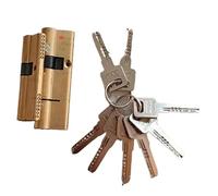 Cylindre Serrure Laiton Cylindre de porte biaisé, serrure en laiton, clés à noyau allongé(95(47.5-47.5))